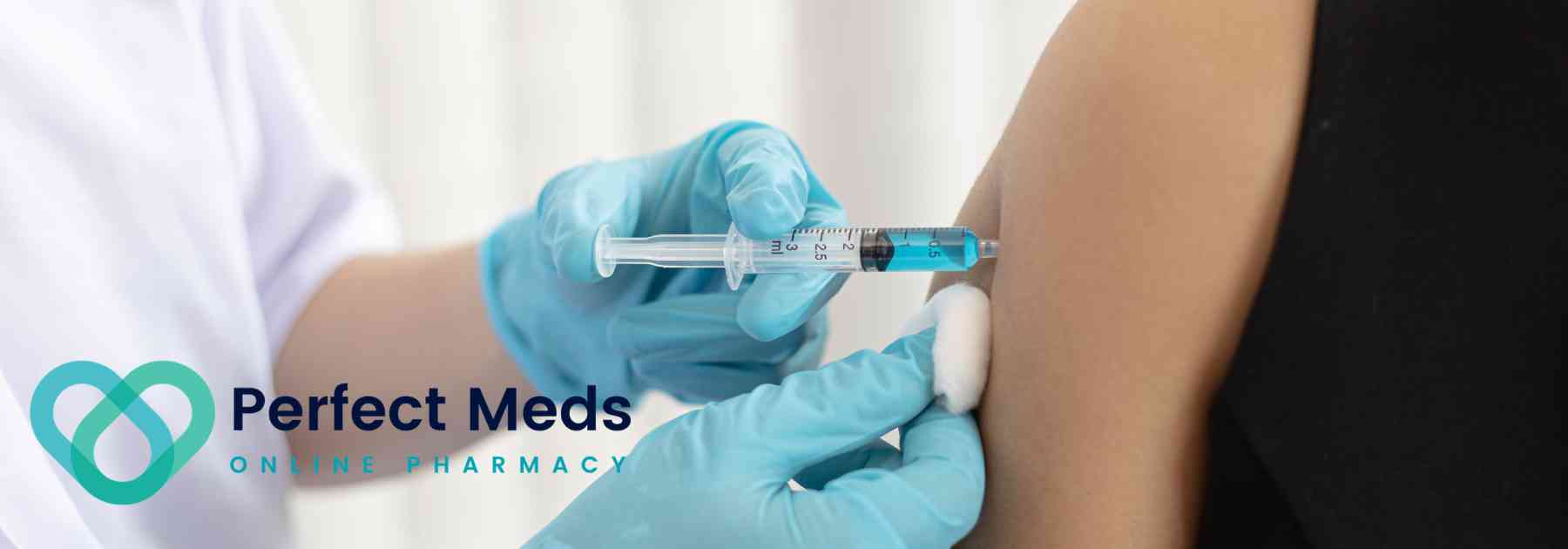 person in black shirt receiving vaccine