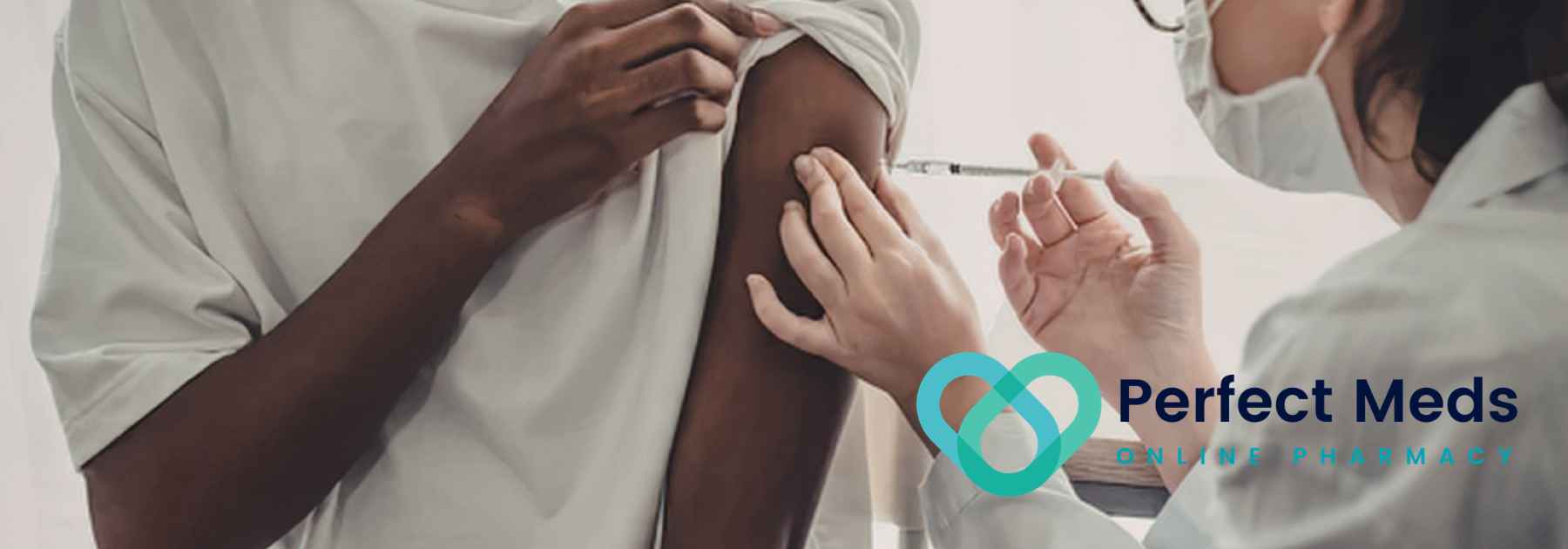 patient in white shirt receiving vaccine