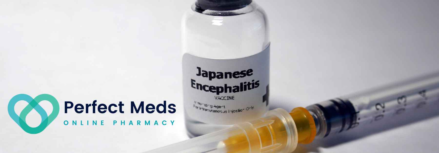 japanese encephalitis vaccine on grey background